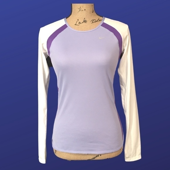 Nike Tops - Nike Dri-FIT Women's Long Sleeve Training Shirt, LAVENDER MULTI, Size S, NWOT